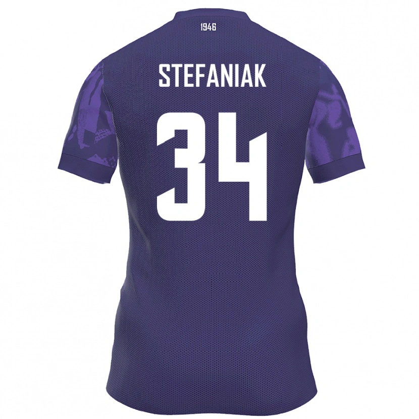 Danxen Damen Marvin Stefaniak #34 Lila Weiß Heimtrikot Trikot 2025/26 T-Shirt