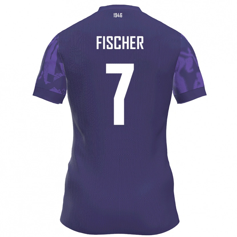 Danxen Damen Franz Fischer #7 Lila Weiß Heimtrikot Trikot 2025/26 T-Shirt