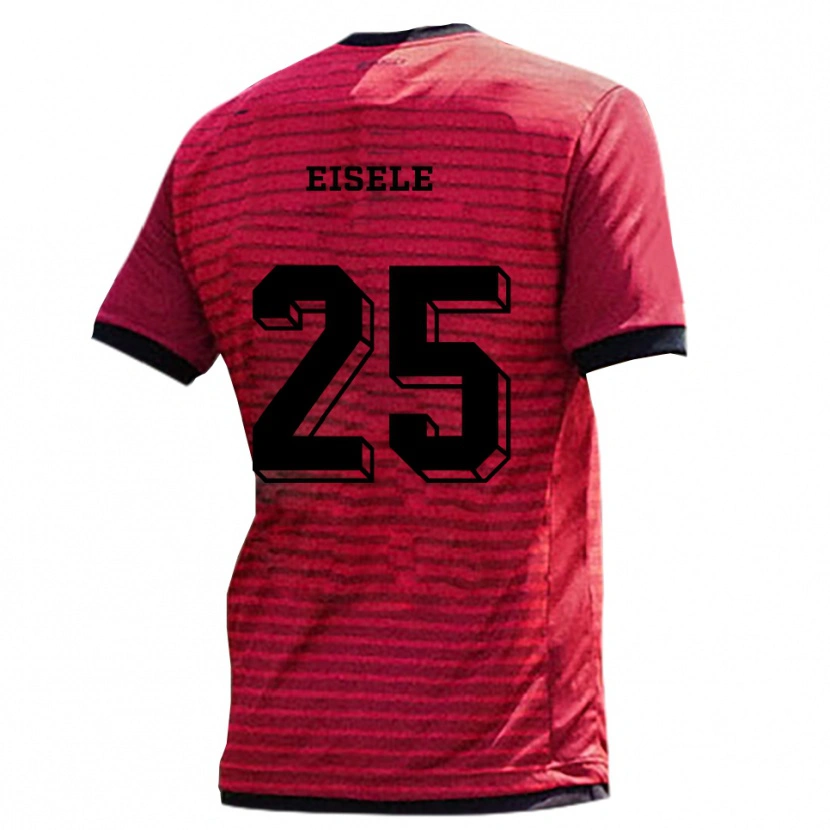 Danxen Damen Kai Eisele #25 Rot Schwarz Heimtrikot Trikot 2025/26 T-Shirt