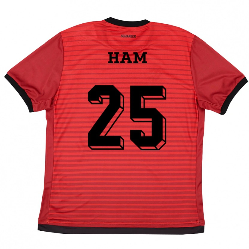 Danxen Damen Micah Ham #25 Rot Schwarz Heimtrikot Trikot 2025/26 T-Shirt