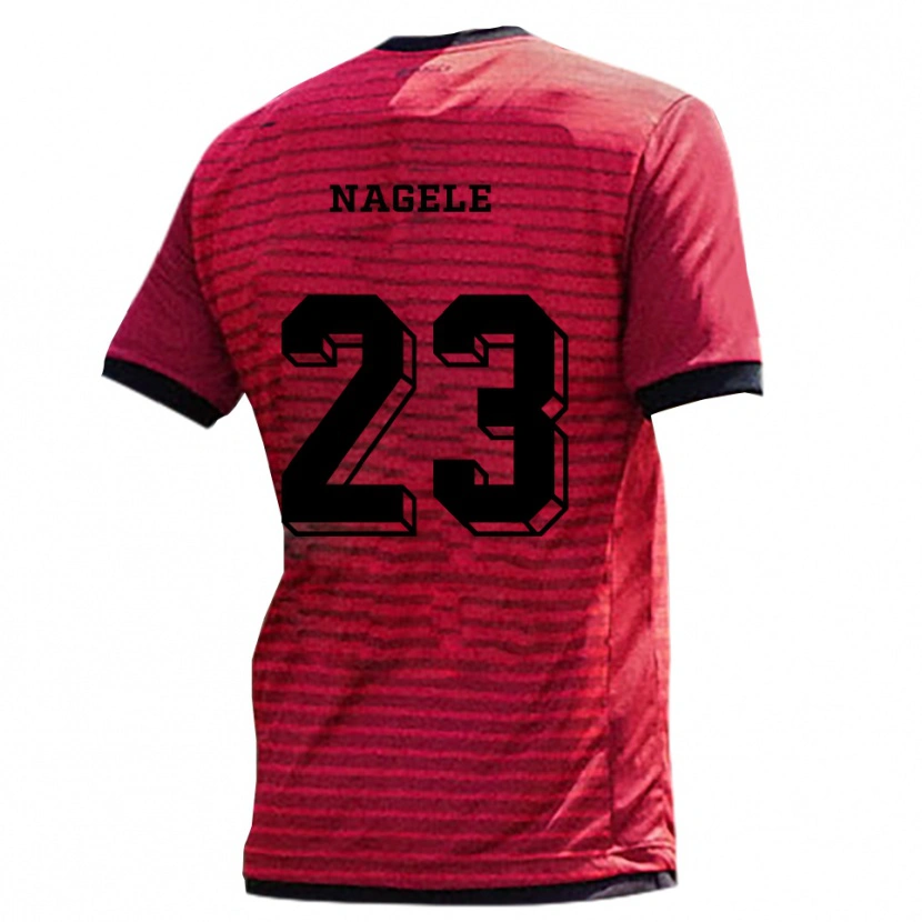 Danxen Damen Matteo Nagele #23 Rot Schwarz Heimtrikot Trikot 2025/26 T-Shirt