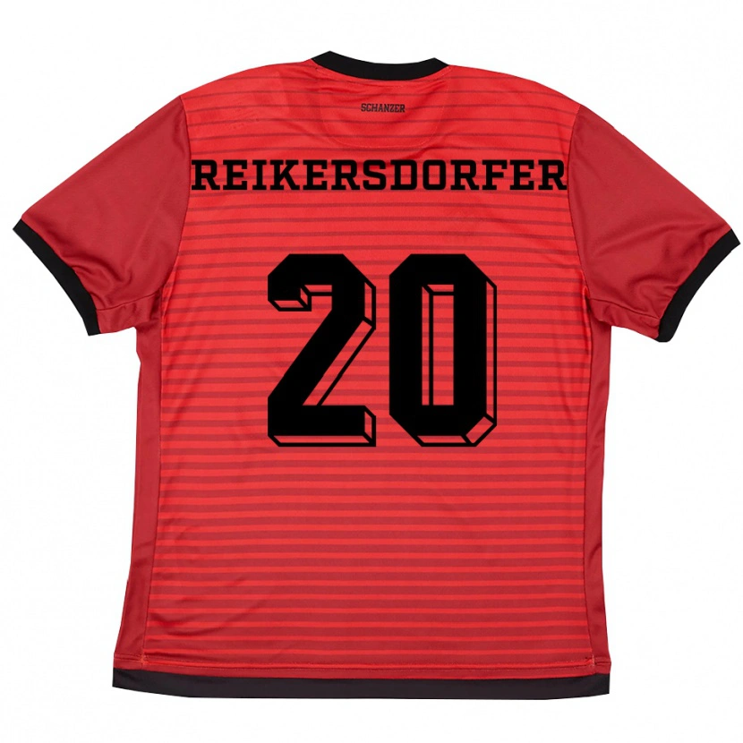 Danxen Damen Katharina Reikersdorfer #20 Rot Schwarz Heimtrikot Trikot 2025/26 T-Shirt