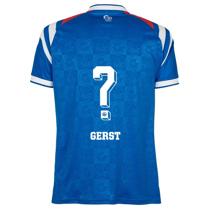 Danxen Damen Nikolas Gerst #0 Blau Weiß Rot Heimtrikot Trikot 2025/26 T-Shirt