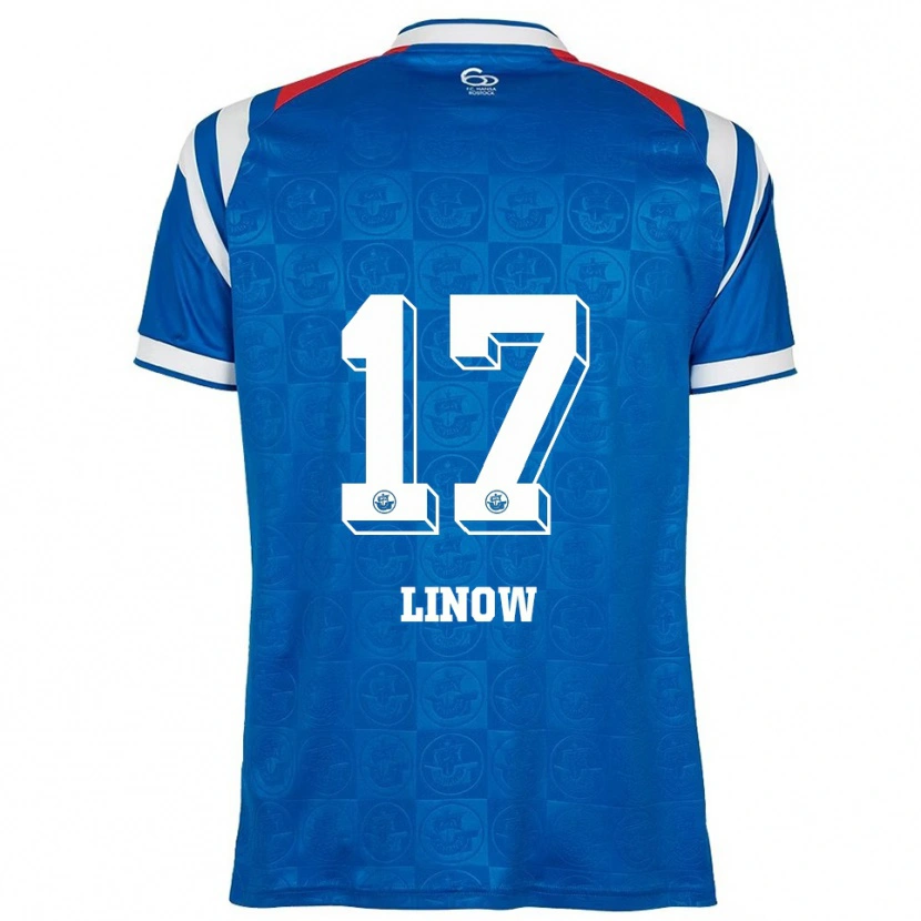 Danxen Damen Jan Linow #17 Blau Weiß Rot Heimtrikot Trikot 2025/26 T-Shirt