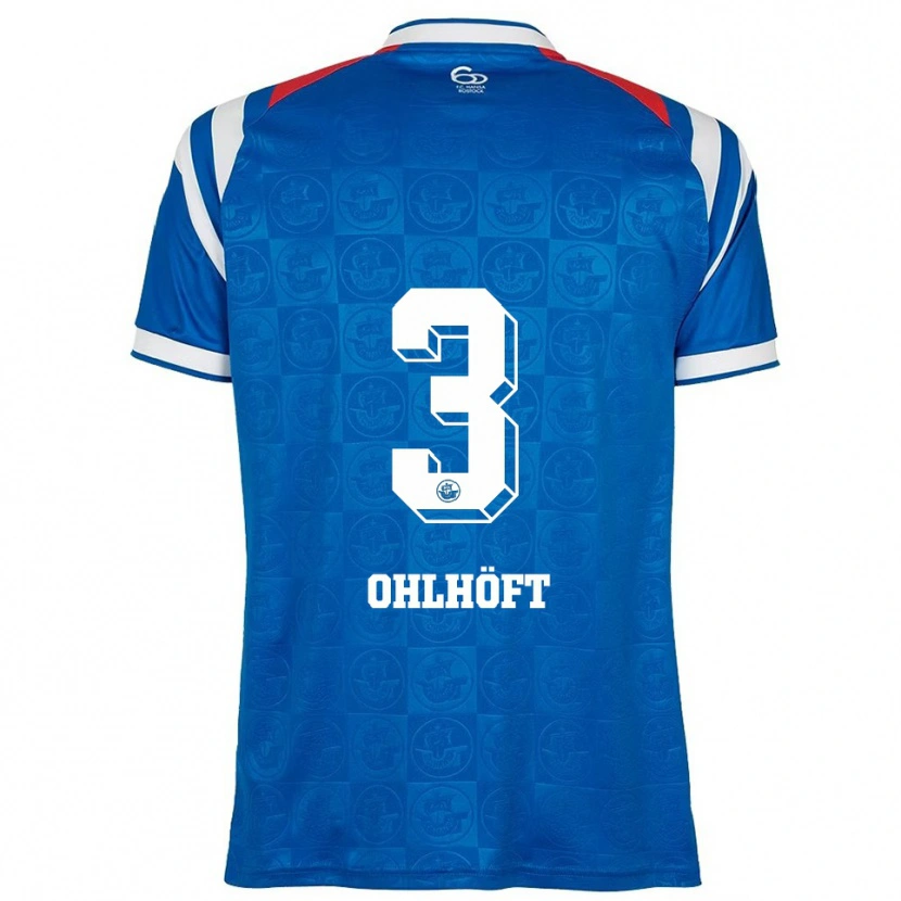 Danxen Damen Louis Ohlhöft #3 Blau Weiß Rot Heimtrikot Trikot 2025/26 T-Shirt