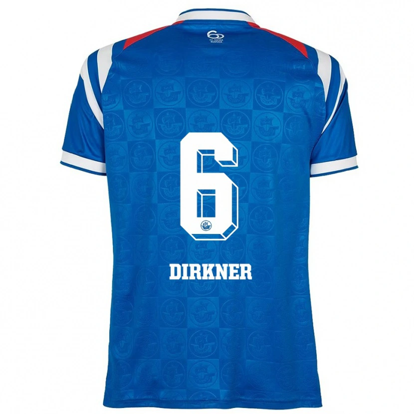 Danxen Damen Jonas Dirkner #6 Blau Weiß Rot Heimtrikot Trikot 2025/26 T-Shirt