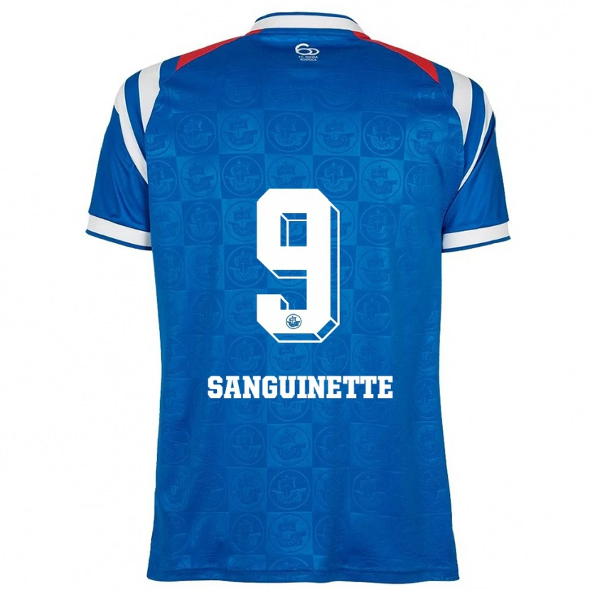 Danxen Damen Pierre Sanguinette #9 Blau Weiß Rot Heimtrikot Trikot 2025/26 T-Shirt
