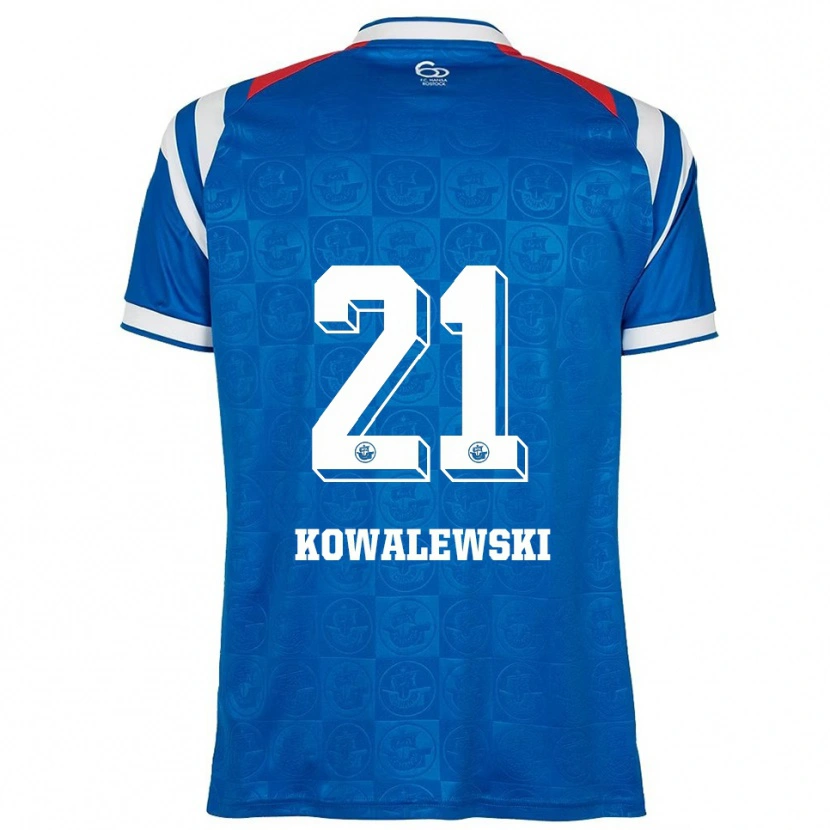 Danxen Damen Oskar Kowalewski #21 Blau Weiß Rot Heimtrikot Trikot 2025/26 T-Shirt