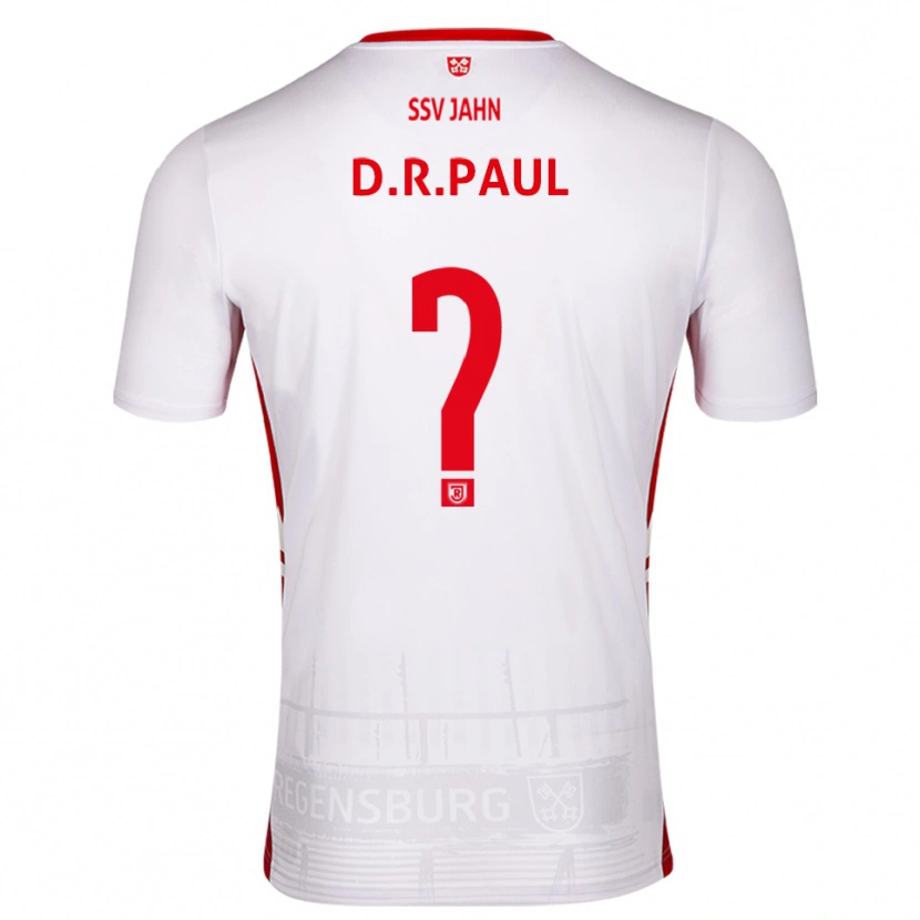 Danxen Damen David Rodríguez Paul #0 Weiß Rot Heimtrikot Trikot 2025/26 T-Shirt