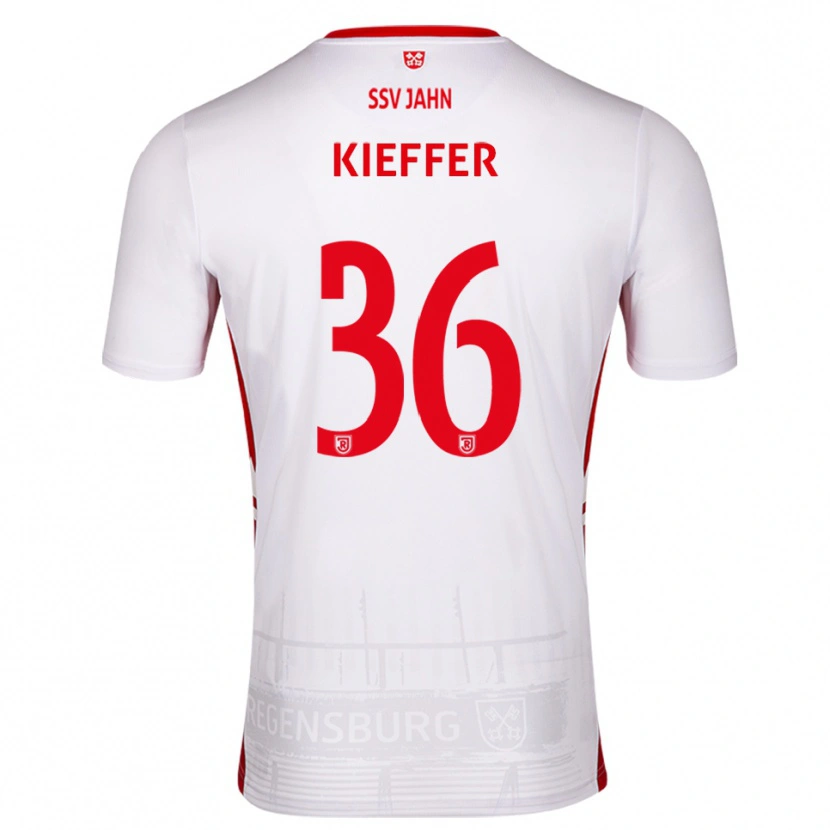 Danxen Damen Ben Kieffer #36 Weiß Rot Heimtrikot Trikot 2025/26 T-Shirt