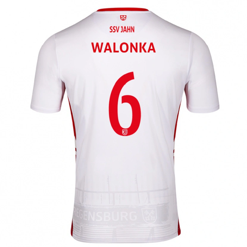Danxen Damen Luca Walonka #6 Weiß Rot Heimtrikot Trikot 2025/26 T-Shirt