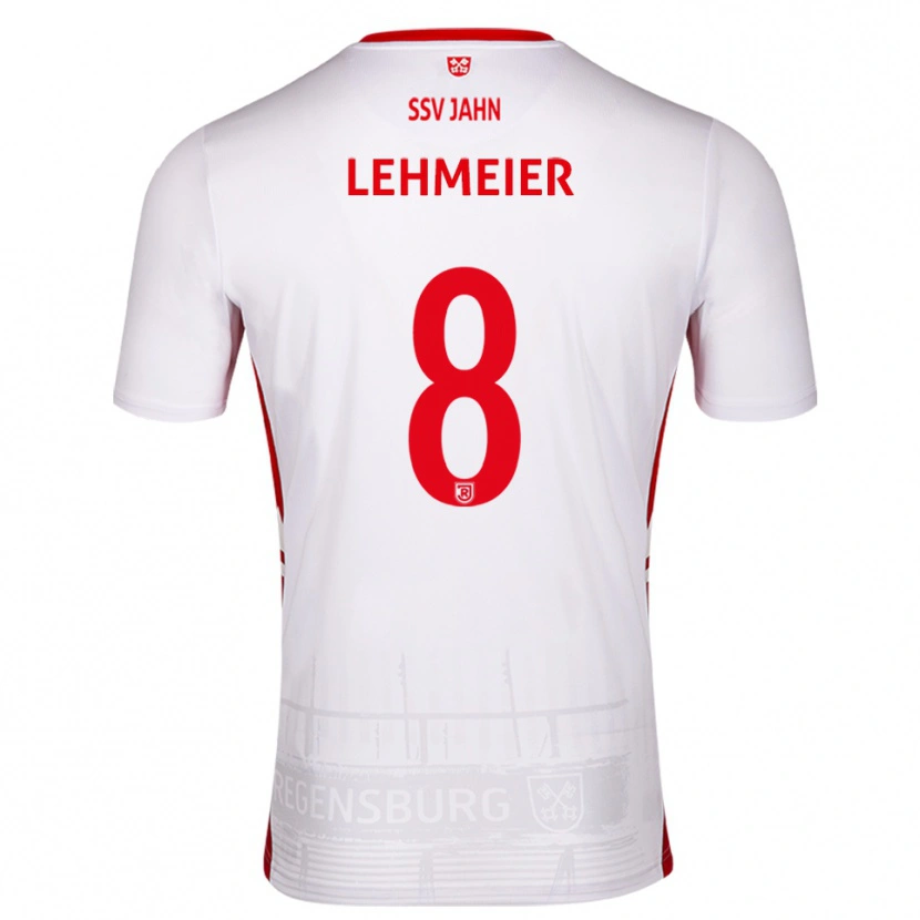 Danxen Damen Joel Lehmeier #8 Weiß Rot Heimtrikot Trikot 2025/26 T-Shirt