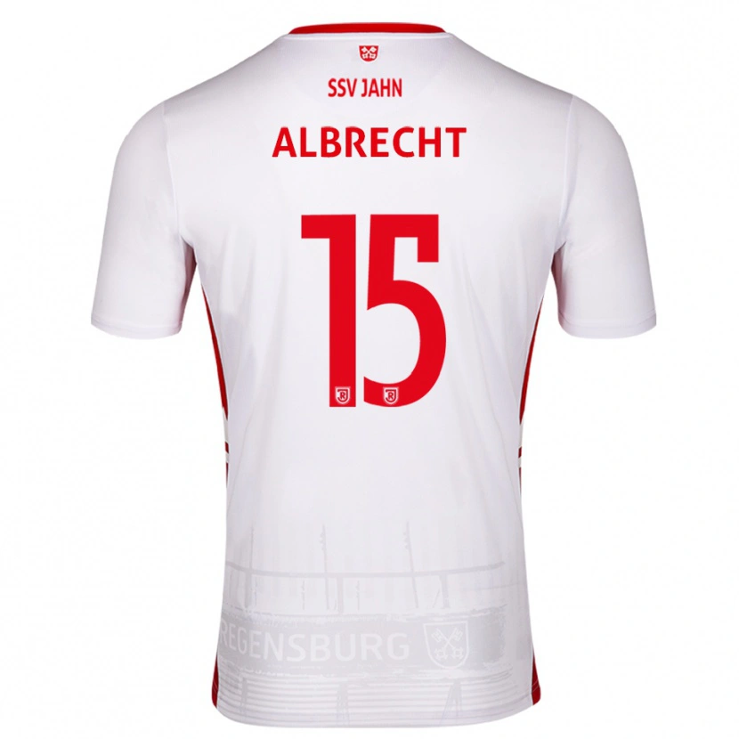 Danxen Damen Felix Albrecht #15 Weiß Rot Heimtrikot Trikot 2025/26 T-Shirt