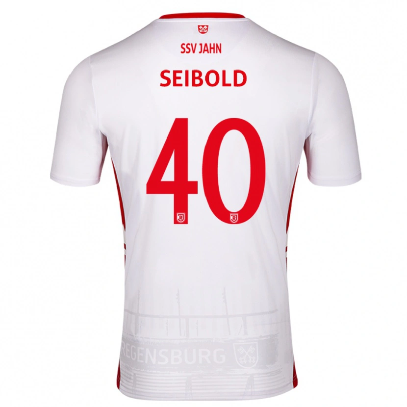 Danxen Damen Jakob Seibold #40 Weiß Rot Heimtrikot Trikot 2025/26 T-Shirt