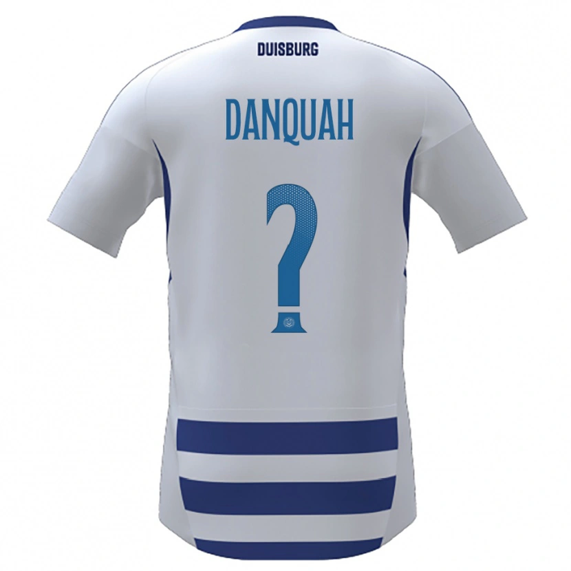 Danxen Damen Masud Danquah #0 Weiß Blau Heimtrikot Trikot 2025/26 T-Shirt
