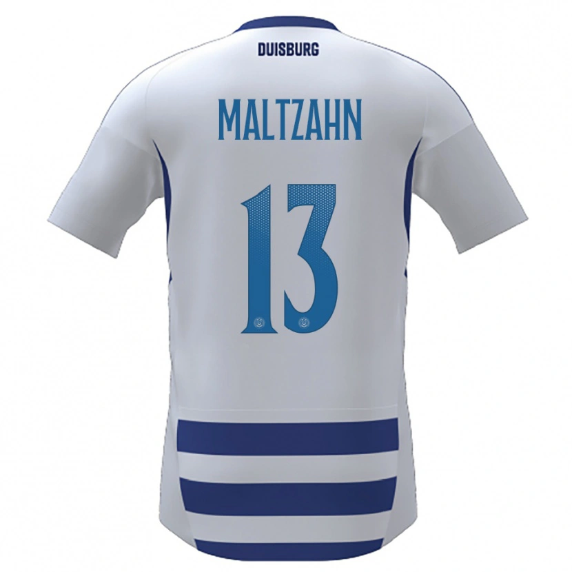 Danxen Damen Jonah Maltzahn #13 Weiß Blau Heimtrikot Trikot 2025/26 T-Shirt