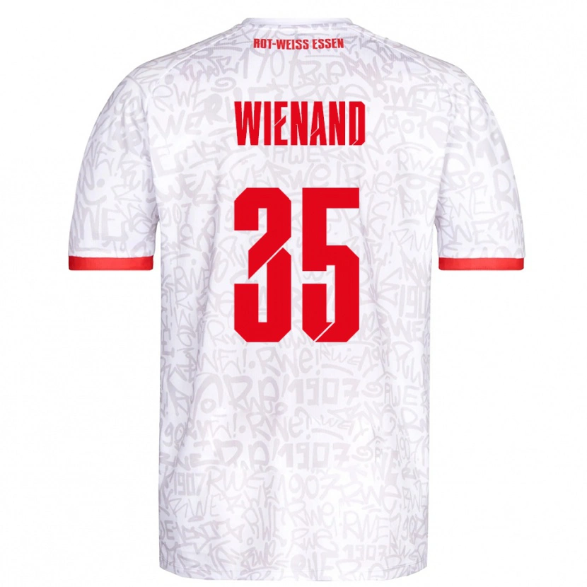 Danxen Damen Felix Wienand #35 Weiß Rot Heimtrikot Trikot 2025/26 T-Shirt