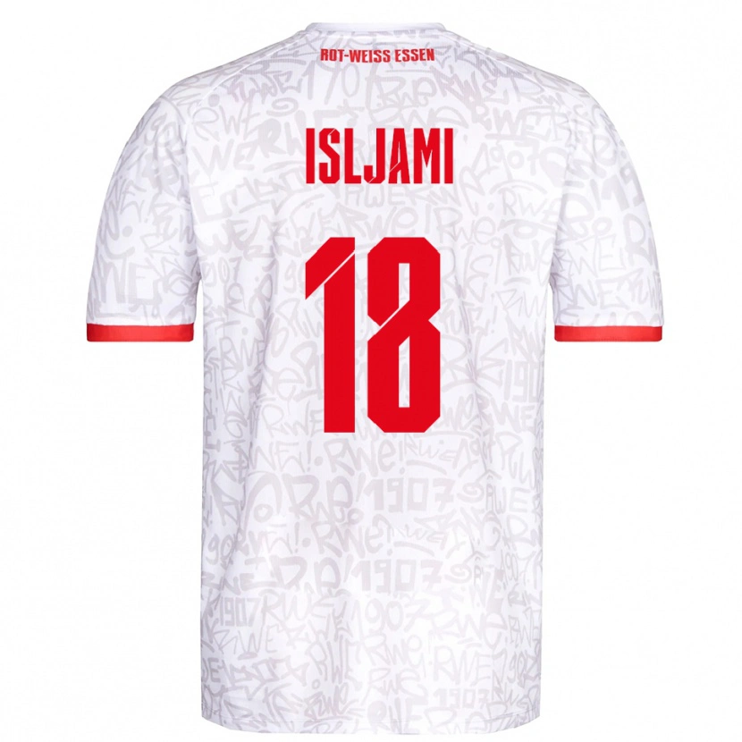 Danxen Damen Vleron Isljami #18 Weiß Rot Heimtrikot Trikot 2025/26 T-Shirt