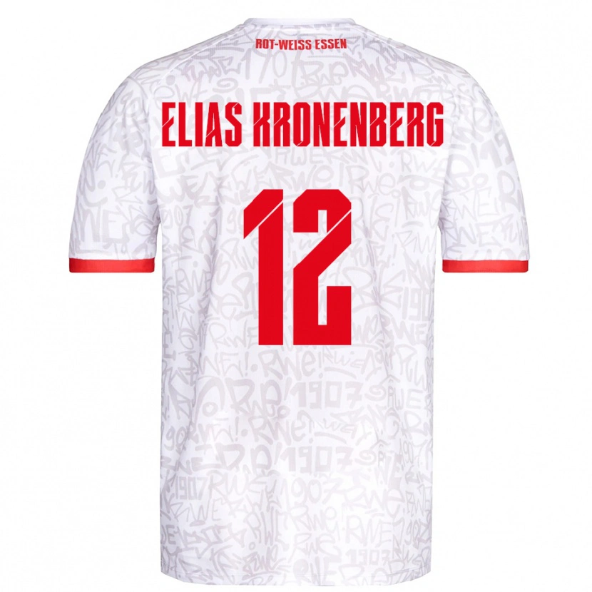Danxen Damen Sebastian Elias Kronenberg #12 Weiß Rot Heimtrikot Trikot 2025/26 T-Shirt