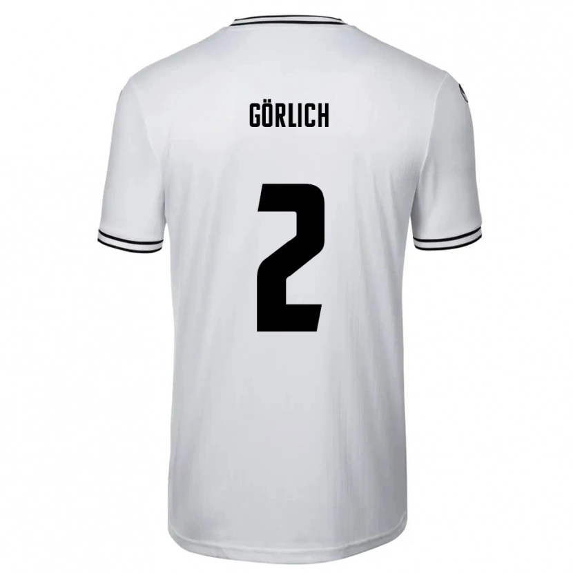 Danxen Damen Luis Görlich #2 Weiß Schwarz Heimtrikot Trikot 2025/26 T-Shirt