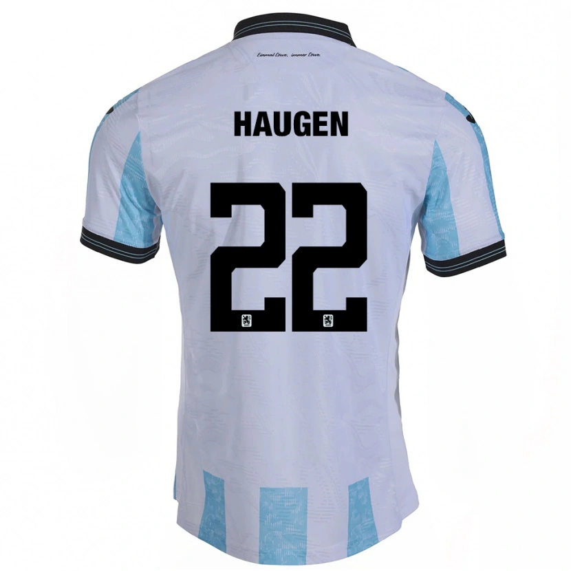 Danxen Damen Sigurd Haugen #22 Weiß Himmelblau Heimtrikot Trikot 2025/26 T-Shirt