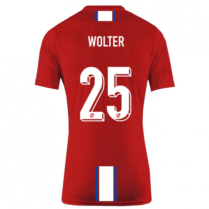 Danxen Damen Fynn Wolter #25 Rot Weiß Heimtrikot Trikot 2025/26 T-Shirt
