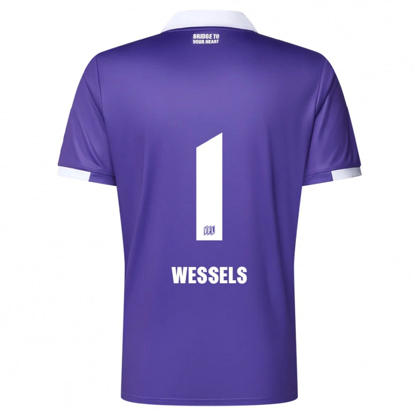 Danxen Damen Felix Wessels #1 Lila Weiß Heimtrikot Trikot 2025/26 T-Shirt