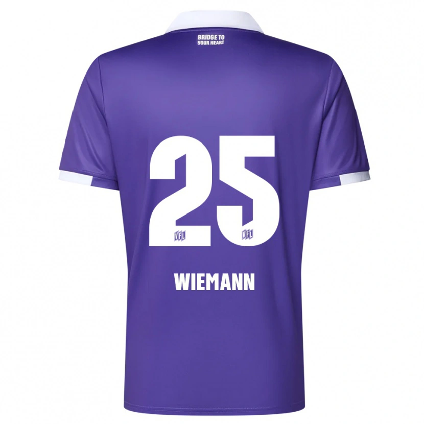 Danxen Damen Niklas Wiemann #25 Lila Weiß Heimtrikot Trikot 2025/26 T-Shirt