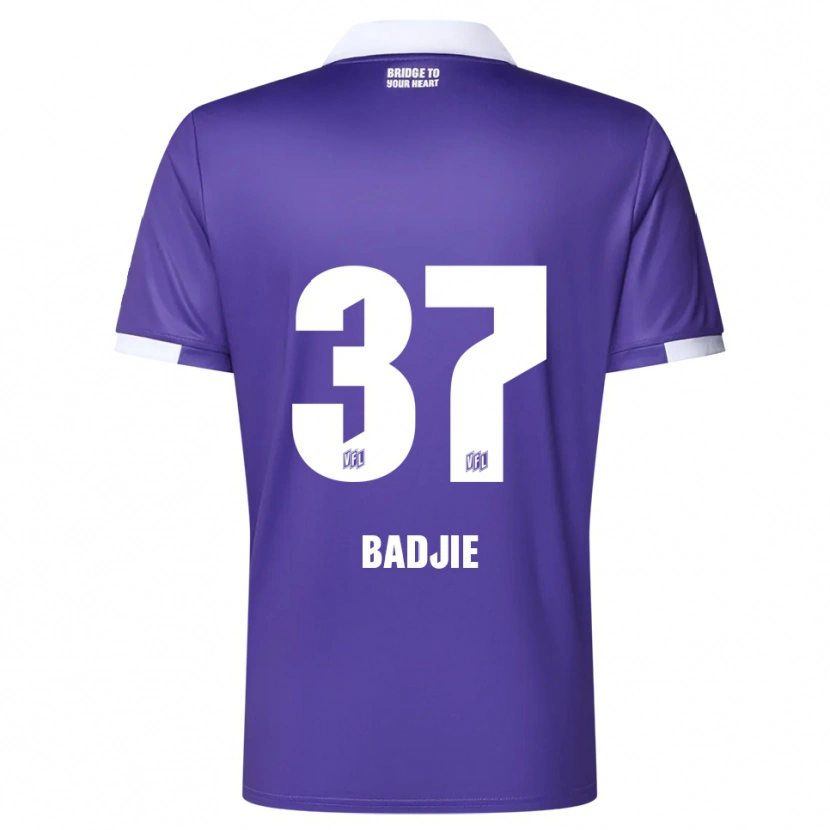 Danxen Damen Ismail Badjie #37 Lila Weiß Heimtrikot Trikot 2025/26 T-Shirt