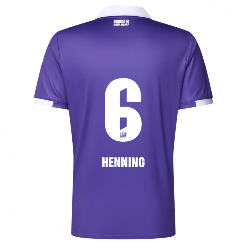 Danxen Damen Bryan Henning #6 Lila Weiß Heimtrikot Trikot 2025/26 T-Shirt