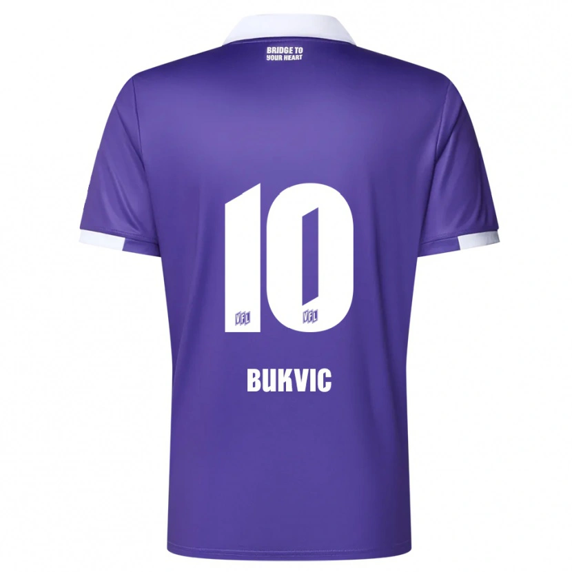 Danxen Damen Adem Bukvic #10 Lila Weiß Heimtrikot Trikot 2025/26 T-Shirt