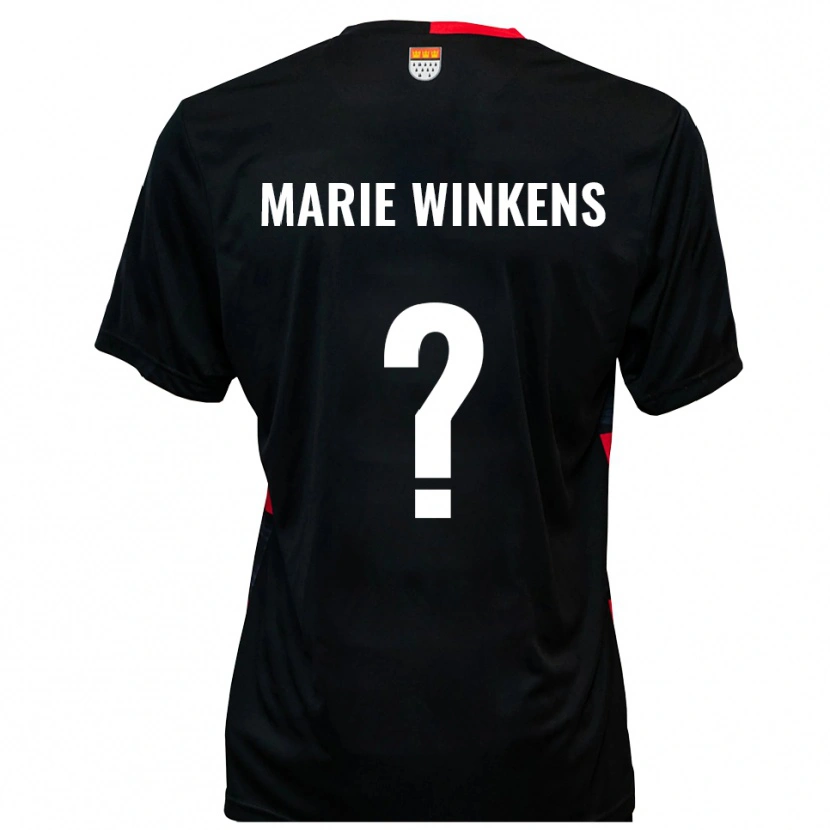 Danxen Damen Joelina Marie Winkens #0 Schwarz Rot Heimtrikot Trikot 2025/26 T-Shirt