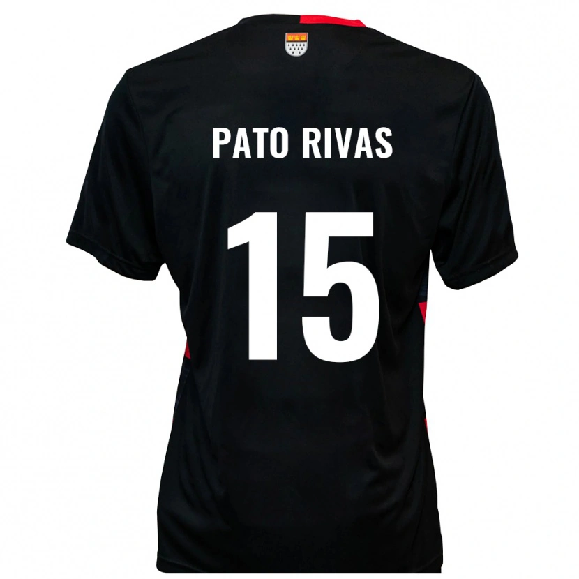 Danxen Damen Enrique Pato Rivas #15 Schwarz Rot Heimtrikot Trikot 2025/26 T-Shirt