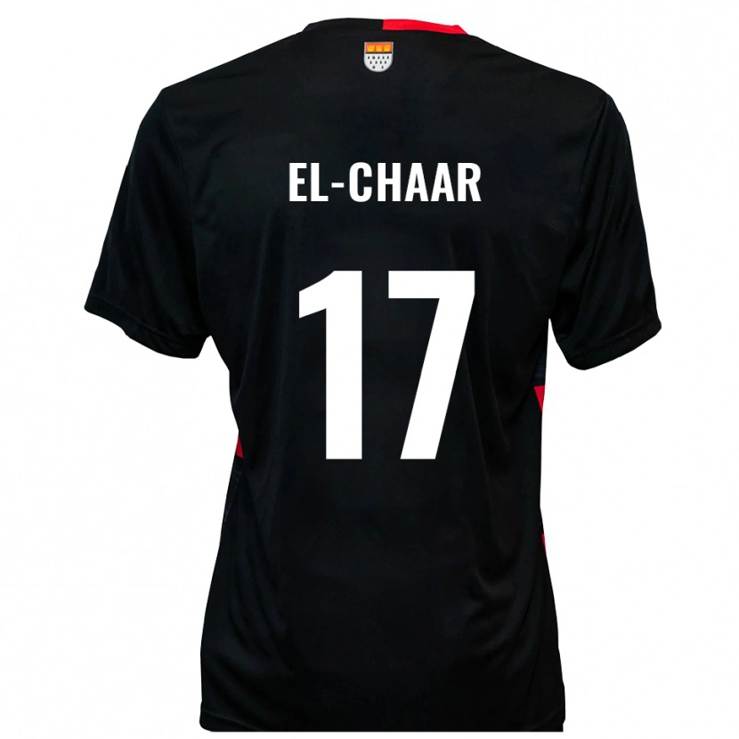 Danxen Damen Aboubaker El-Chaar #17 Schwarz Rot Heimtrikot Trikot 2025/26 T-Shirt