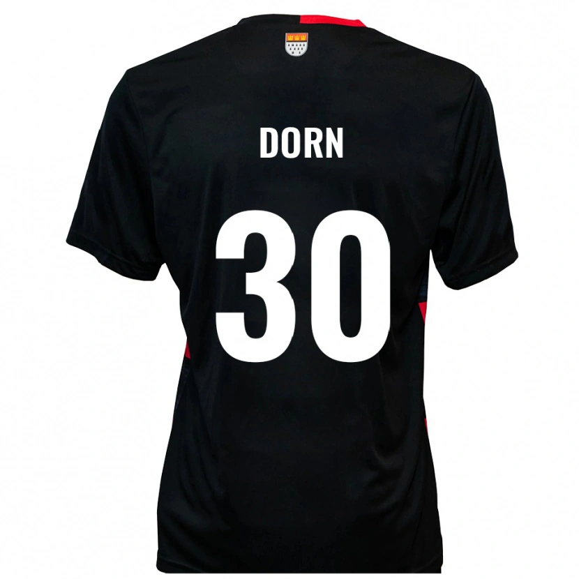 Danxen Damen Leonard Dorn #30 Schwarz Rot Heimtrikot Trikot 2025/26 T-Shirt