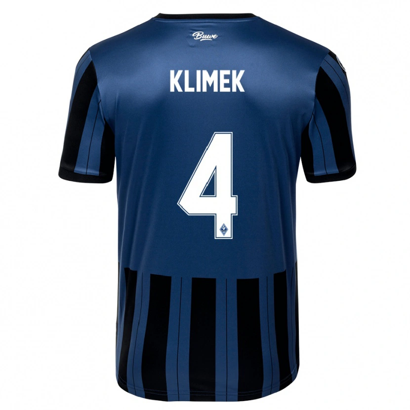 Danxen Damen Tom Klimek #4 Blau Grau Schwarz Heimtrikot Trikot 2025/26 T-Shirt
