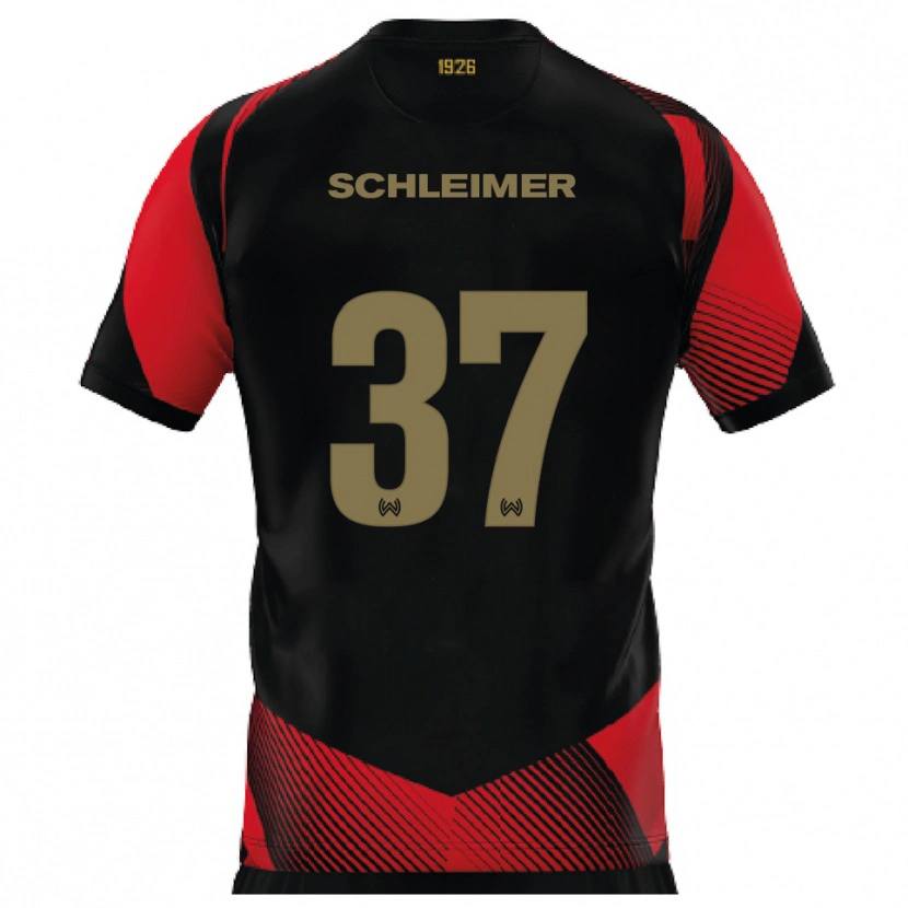 Danxen Damen Lukas Schleimer #37 Schwarz Rot Heimtrikot Trikot 2025/26 T-Shirt