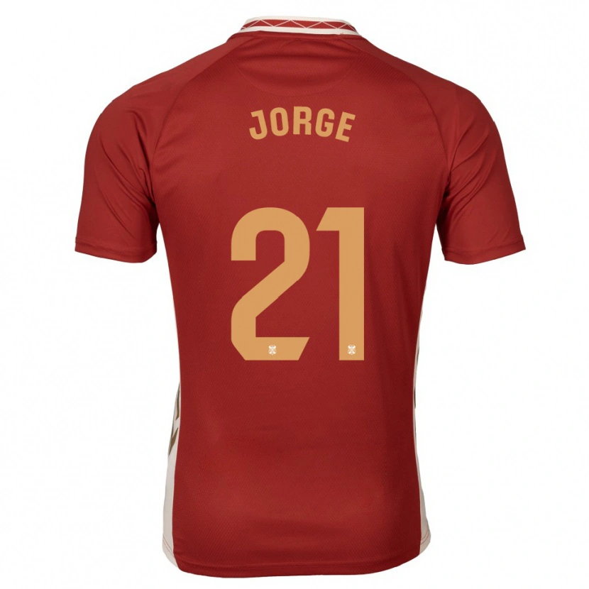 Danxen Damen Jeremy Jorge #21 Burgunder Gold Auswärtstrikot Trikot 2025/26 T-Shirt