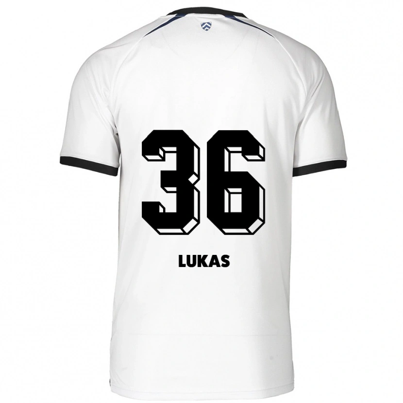 Danxen Damen Justin Lukas #36 Weiß Schwarz Auswärtstrikot Trikot 2025/26 T-Shirt