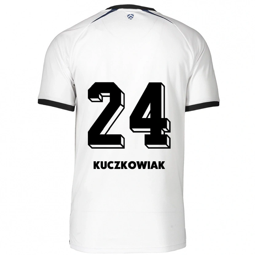 Danxen Damen Mateusz Kuczkowiak #24 Weiß Schwarz Auswärtstrikot Trikot 2025/26 T-Shirt