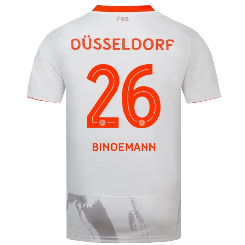 Danxen Damen Deniz Bindemann #26 Weiß Orange Auswärtstrikot Trikot 2025/26 T-Shirt