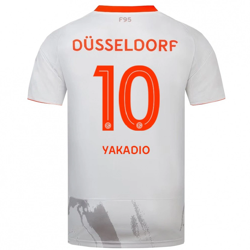 Danxen Damen Johannes Yakadio #10 Weiß Orange Auswärtstrikot Trikot 2025/26 T-Shirt