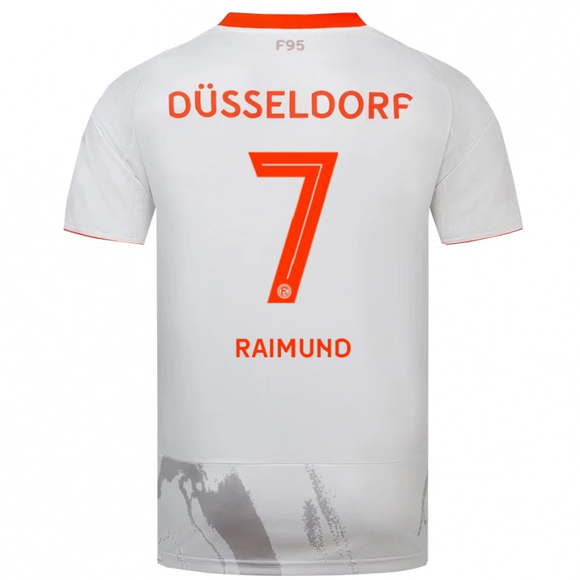 Danxen Damen Luca Raimund #7 Weiß Orange Auswärtstrikot Trikot 2025/26 T-Shirt