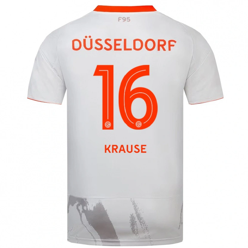 Danxen Damen Arno Krause #16 Weiß Orange Auswärtstrikot Trikot 2025/26 T-Shirt