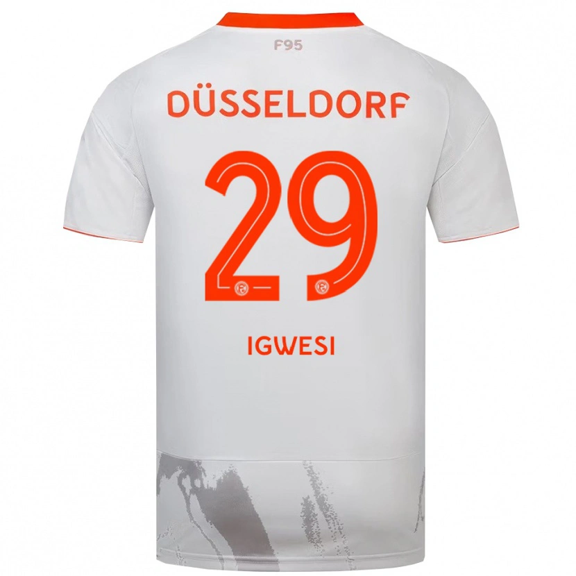Danxen Damen Tyrese Igwesi #29 Weiß Orange Auswärtstrikot Trikot 2025/26 T-Shirt