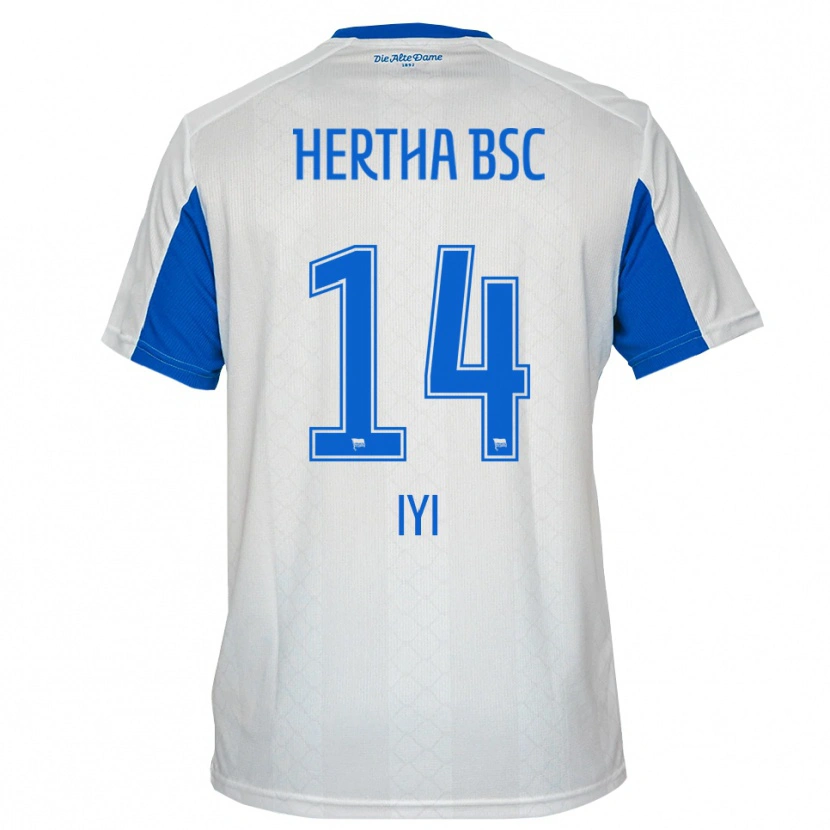 Danxen Damen Aisosa Iyi #14 Weiß Blau Auswärtstrikot Trikot 2025/26 T-Shirt