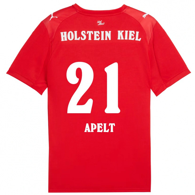 Danxen Damen Maximilian Apelt #21 Rot Blau Auswärtstrikot Trikot 2025/26 T-Shirt