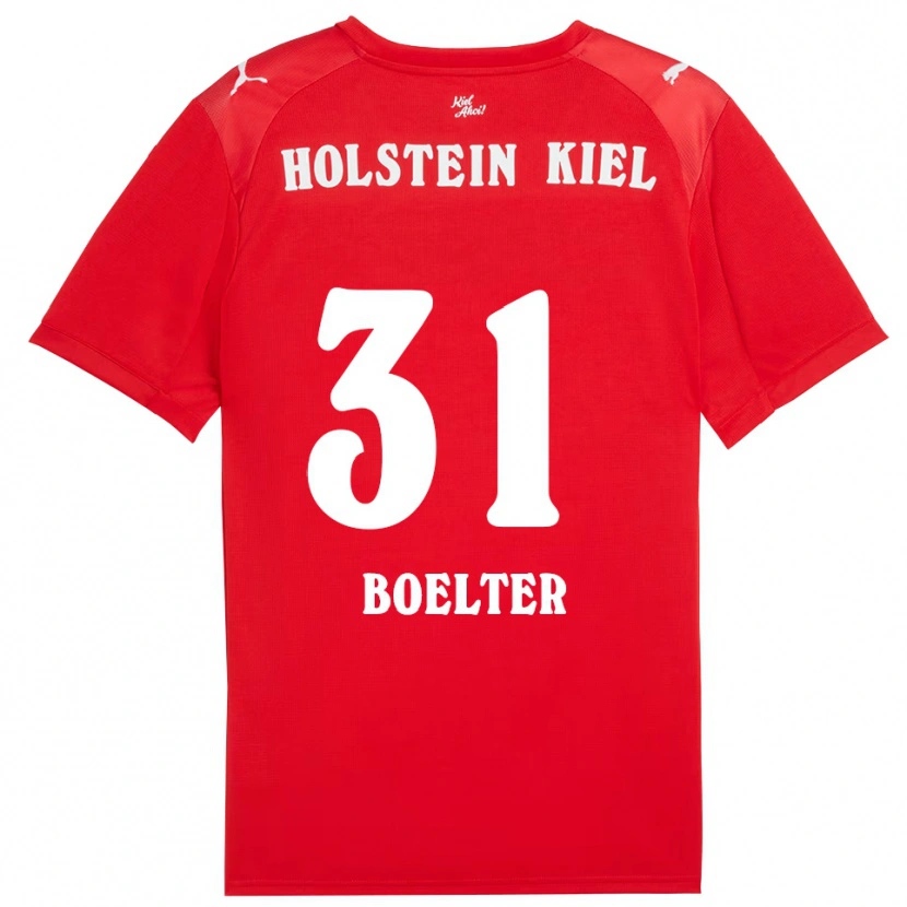 Danxen Damen Felix Boelter #31 Rot Blau Auswärtstrikot Trikot 2025/26 T-Shirt