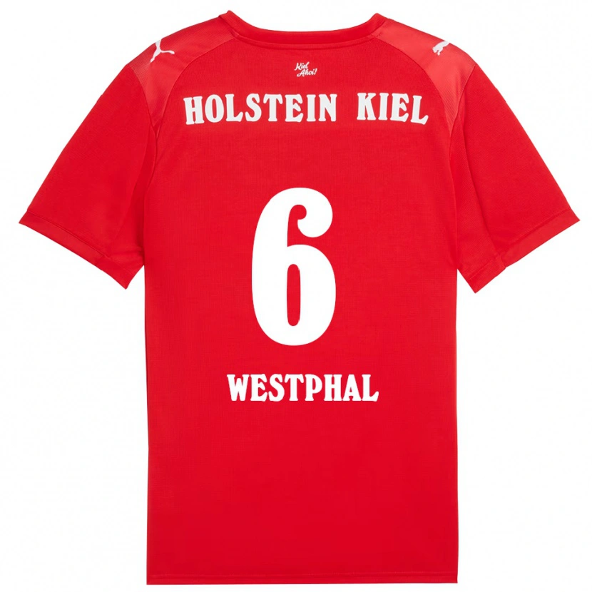 Danxen Damen Henrik Westphal #6 Rot Blau Auswärtstrikot Trikot 2025/26 T-Shirt