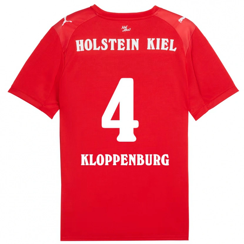 Danxen Damen Len Kloppenburg #4 Rot Blau Auswärtstrikot Trikot 2025/26 T-Shirt